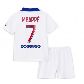 Fußballtrikots Paris Saint-Germain Kylian Mbappé 7 Kinder 2020-2021 Kurzarm Auswärts-trikot kaufen